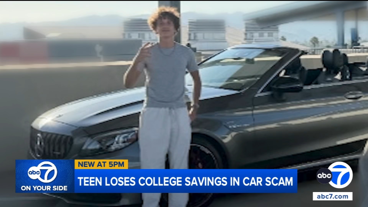 Arrod Berjis says he lost college savings in car scam, apparent DMV mistake that led to repossession in Los Angeles, California; teen seeks answers from Carvana, DMV
       — ABC7 Chicago (WLS-TV)